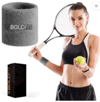BOLDFIT Wrist Band For Men & Women, Use in Gym, Sports & Badminton Wrist Support