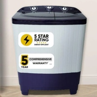 LYF 7.5 Kg 5 Star Semi Automatic Top Loading Washing Machine (LWS-N75EASPP), Purple