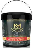 (12 LBS - Pack of 5.44 KGS) NUTRIMUSCLE MASSIVE GOLD MUSCLE MASS GAINER Powder