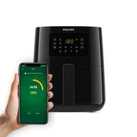 PHILIPS Digital Connected Smart Air Fryer, Voice assistant control and Touch Panel,Wifi enabled,Uses upto 90% less fat,13-in-1 cooking functions,4.1 Liter,Black(HD9255/90)