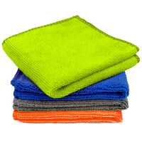 Tukzer Gizga Microfiber Cloth - 4 pcs 25X25 cms 280 GSM Cleaning Kit Cloth