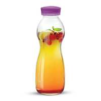 Treo by Milton Eazy Grip Borosilicate Glass Bottle, 550ml, Purple