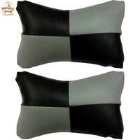 Adroitz Cushion (Set of 2, Medium, Black/Grey)