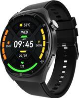 beatXP Vega X 1.43" AMOLED 466*466px Display One-Tap BT 5.2 Calling AI Voice Assistant Smartwatch  (Electric Black Strap, Free Size) [Pay Via Paytm]