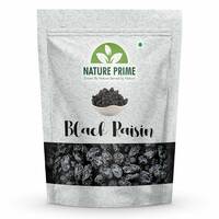 Nature prime Afghani Black Raisins 1 kg | Kismis | Rich in Iron & Vitamin B | Seedless Black Kishmish | Healthy Snacks | Dry Fruits