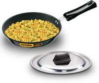 Lowest :Hawkins Hard Anodised Frying Pan 22 cm with Lid