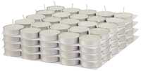 Amazon Brand - Solimo Wax Tealight Candles, 2-Hour Burn Time, Smokeless, No Residue (Set of 100, Unscented)