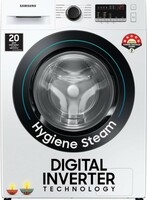 Samsung 8 Kg 5 Star Inverter, Hygiene Steam Fully-Automatic Front Loading Washing Machine 