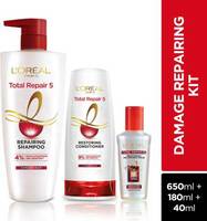 L'Oréal Paris Total Repair 5 Shampoo 650ml + Conditioner 180ml + Serum 40ml  (3 Items in the set)