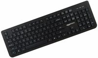 Amazon Basics Wired Keyboard for Windows, USB 2.0 Interface, for PC, Computer, Laptop, Mac (Black)