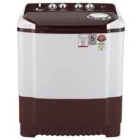 LG 8 kg 5 Star Semi Automatic Washing Machine with Lint Filter (P8030SRAZ.ABGQEIL, Burgundy)