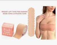 KANISH BRAND Breast Tape with 10 Nipple Cover and Double Sided Tape 36 for Women Beige 