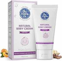 The Moms Co. Natural Baby Cream for Face With Organic Butters, Oils and Milk Protein 50gm 
