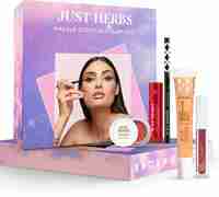 Just Herbs Make Up Kit Included Lip Balm, Foundation, Liquid Lipstick , Cheek Tint & Kajal