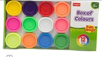 Fundough Funskool-Fundough Compound Box of Colours, 600Gms, (12×50 GMS) Multicolour, Dough, Toy, Shaping, Sculpting, 3 Years
