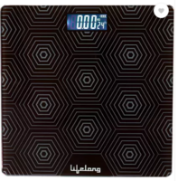 Lifelong Glass Weighing Scale Weighing Scale  (Black)