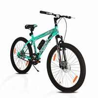 Leader TORFIN MTB 26T Mountain Bicycle/Bike Without Gear Single Speed with Front Suspension and Dual Disc Brake for Men - Ideal for 10+ Years (Frame: 18 Inches) (26T, SEA Green Black) [Apply Coupon]