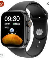 HAMMER Pulse X 1.83" Display Smart Watch with Bluetooth Calling, Voice Assistant & 60+ Sports Modes, SpO2, Heart Rate Tracking (Black) 