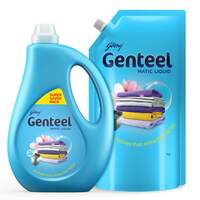 Genteel Matic Liquid Detergent 1kg bottle + 1kg Refill Pouch 