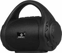 Zebronics ZEB-COUNTY 3W Wireless Bluetooth Portable Speaker With Supporting Carry Handle, USB, SD Card, AUX, FM & Call Function. (Black)