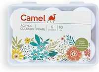 Camel Kokuyo Fabrica Acrylic Pearl Color - 10 ml Each, 6 Shades