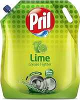 Pril Lime Grease Fighter 1.5 L | Insta Clean | With Active Power molecules that removes grime with ease | Zero White Residue