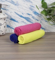 Multicolor Microfiber Solid 270 GSM (Set of 3) Hand Towels