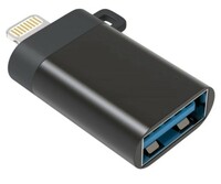 JGD PRODUCTS Lightning Male to 3.0 USB A Female OTG Adapter Compatible with ipad, iPhone 14, 13, 12 and All Series (Multi Colour - Colour May Vary) 