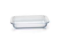 Cello Laura Square Baking Dish | Oven Safe | Pack of 1 | 1100ml | Clear