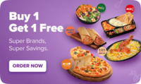 Swiggy - Buy 1 Get 1 + Free Delivery on Selected Restaurants