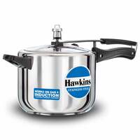 Hawkins 5 Litre Pressure Cooker, Stainless Steel Inner Lid Cooker, Induction Cooker, Silver (Hss50), 5 Liter