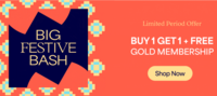 Lenskart Big Festive Bash- Buy 1 Get 1 Free + Free Gold Membership
