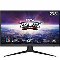 MSI G2412 Esports Gaming Monitor 23.8 Inch Full HD (1920x1080) IPS Panel 170Hz Refresh Rate 1ms Wide Color Gamut, AMD FreeSync Premium, Anti Glare, Less Blue Light, VESA Mount Black