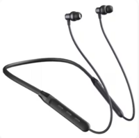 PTron Bassstring 2A Pro Wireless Bluetooth Neckband, Black