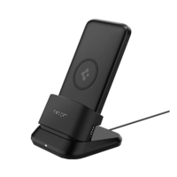 Spigen 10000 mAh 20W Fast Charging Power Bank (1 Type A & 1 Type C Ports, Wireless Charging, Black)