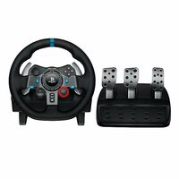 Logitech G29 Driving Force Racing Wheel and Floor Pedals, Real Force Feedback, Stainless Steel Paddle Shifters