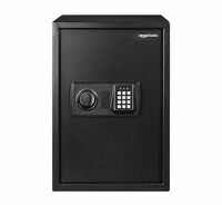 Amazon basics Digital Safe For Home With Electronic Keypad Locker, 51L, Black