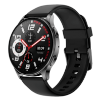 Amazfit Pop 3R Smartwatch with Bluetooth Calling (36.32mm AMOLED Display, IP68 Water Resistant, Black Strap)