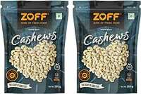 Zoff Premium Whole Cashews | Whole Crunchy Cashew | Pack of 2-250gm each [Rs 100 coupon]