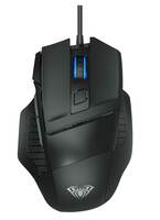 Aula S12 Programmable Gaming Mouse with LED Lights | Wired Optical Mouse with 7 Customized Marco Keys