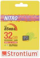 Strontium Nitro 32GB Micro SDHC Memory Card 85MB/s UHS-I U1 Class 10 High Speed [40% coupon]