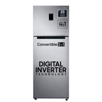 SAMSUNG 385 Litres 2 Star Frost Free Double Door Convertible Refrigerator with Deodorizer (RT42C5532S8/HL, Elegant Inox)
