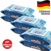 Baby-Nova 98% Pure Water (Gentle) Baby Wipes with Aloe Vera and Vitamin E and flip-top lid - 72 Wipes/Pack (Pack of 6)