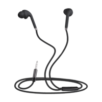 ZEBRONICS Corolla Wired Earphone with Mic (In Ear, Black)