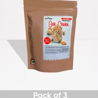 Evolve Snacks Gur Chana - Pack of 3 x100gm Each (300gm)