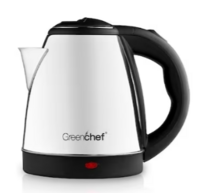 Greenchef Swift 1.5L 1500W Stainless Steel Electric Kettle, 360-Degree Rotational Base, Silver