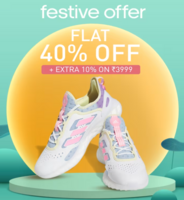 Adidas Festive Offer Flat 40% Off + Extra 10% Off on 3999
