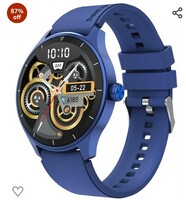 beatXP Flux 1.45" (3.6 cm) Ultra HD Display Bluetooth Calling Smart Watch, 415 * 415px, 60Hz Refresh Rate, Rotary Crown, 500 Nits, Always On Display, Health Tracking, 100+ Sports Modes (Blue) 