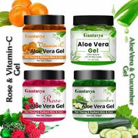 Gantavya Aloe Vera Gel,Vitamin C Aloe Vera,Rose Aloe Vera & Cucumber Aloe Vera Gel Combo