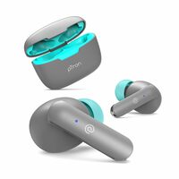pTron Bassbuds Duo in-Ear Wireless Earbuds, Immersive Sound, 32Hrs Playtime, Clear Calls TWS Earbuds, Bluetooth V5.1 Headphones, Type-C Fast Charging, Voice Assistant & IPX4 Water Resistant (Grey)